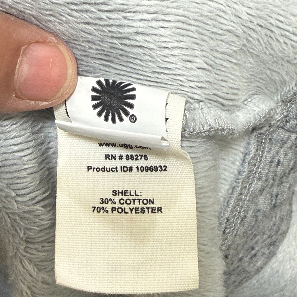 The UGG Robinson Robe Grey Tie-Waist Women's Coat is in great condition, cotton - Picture 10 of 10